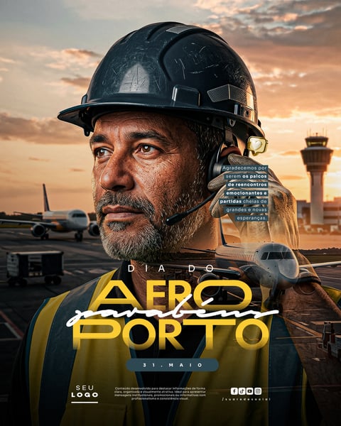 DIA DO AEROPORTO 31 DE MAIO SOCIAL MEDIA PSD EDITÁVEL 5
