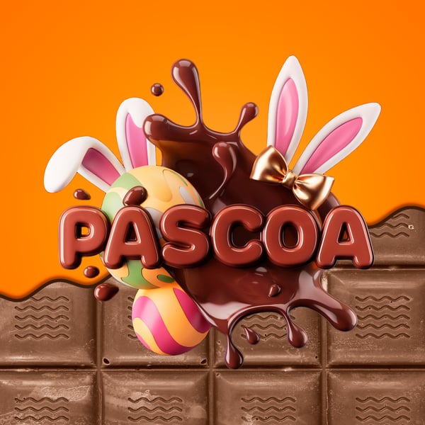 TRL ELEMENTO 3D OARA COMPOSIÇÃO DE ARTES DE PÁSCOA MODELO 11