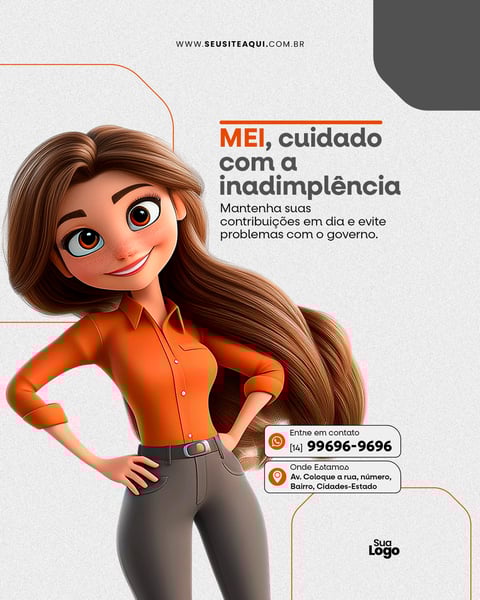 Post feed quadrado para Escritório de Contabilidade - Social Media