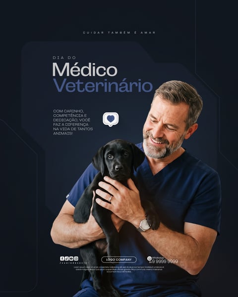 DIA DO MÉDICO VETERINÁRIO HOMENAGEM ESPECIAL SOCIAL MEDIA PSD EDITÁVEL 4