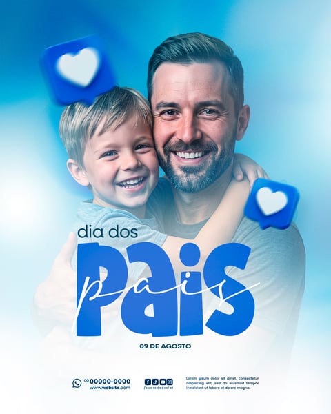 FLYER PARA REDE SOCIAL DIA DOS PAIS FEED 2
