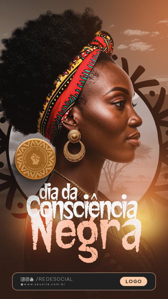 STORY DIA DA CONSCIÊNCIA NEGRA 20 DE NOVEMBRO SOCIAL MEDIA PSD EDITÁVEL - 05