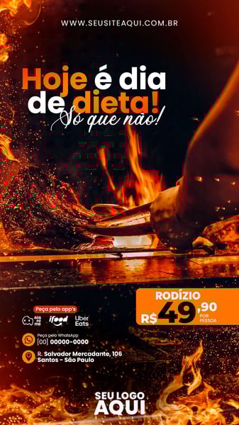 STORY - AÇOUGUE | CARNE | CHURRASCO | SOCIAL MEDIA | PSD EDITÁVEL
