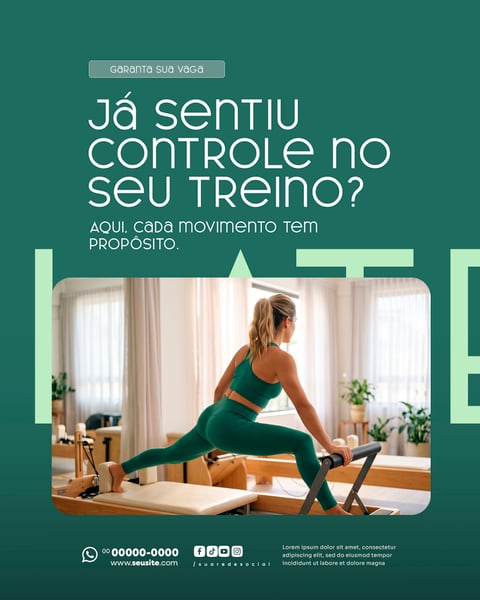 Social Media PILATES PSD EDITÁVEL 8