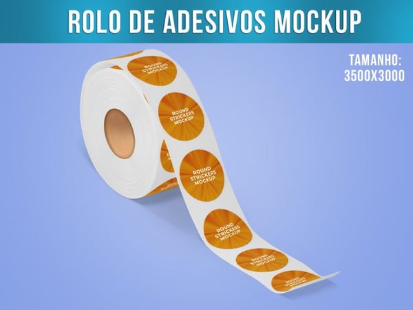 ROLO DE ADESIVOS MOCKUP