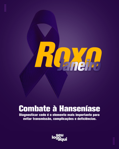 JANEIRO ROXO - FEED, ARTE EDITÁVEL, SOCIAL MEDIA, IMAGEM INCLUSA