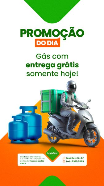 STORY - DISTRIBUIDOR DE GÁS - PROMOÇÃO DO DIA
