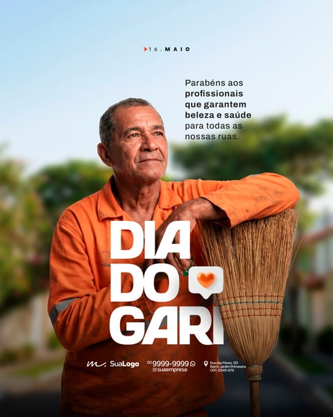 DIA DO GARI 16 DE MAIO SOCIAL MEDIA PSD EDITÁVEL 3