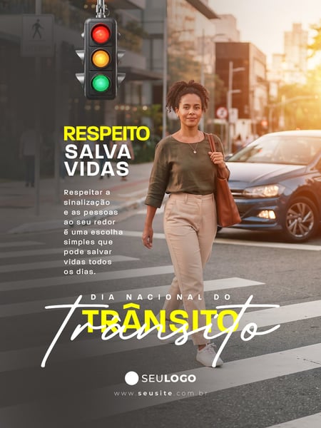 SOCIAL MEDIA DIA NACIONAL DO TRÂNSITO PSD EDITÁVEL 01