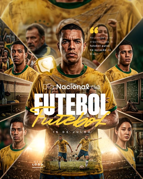 DIA NACIONAL DO FUTEBOL 19 DE JULHO SOCIAL MEDIA PSD EDITÁVEL 5