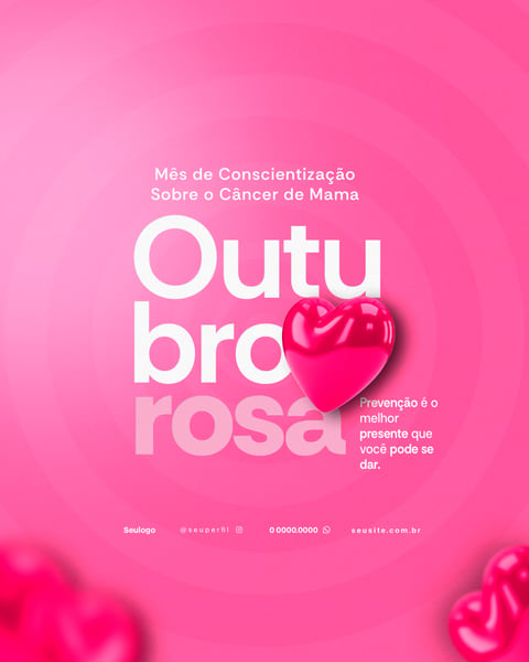 OUTUBRO ROSA CAMPANHA SOCIAL MEDIA PSD 5