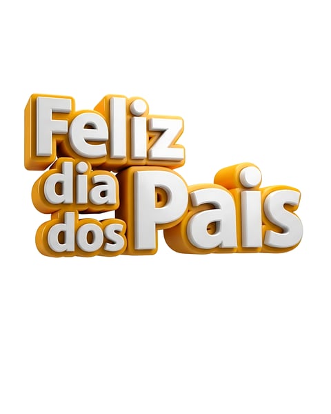 DIA DOS PAIS - Selo 3d