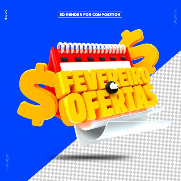 SELO 3D FEVEREIRO DE OFERTAS