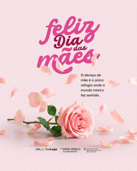 FELIZ DIA DAS MÃES 10 DE MAIO HOMENAGEM ESPECIAL SOCIAL MEDIA PSD EDITÁVEL 5