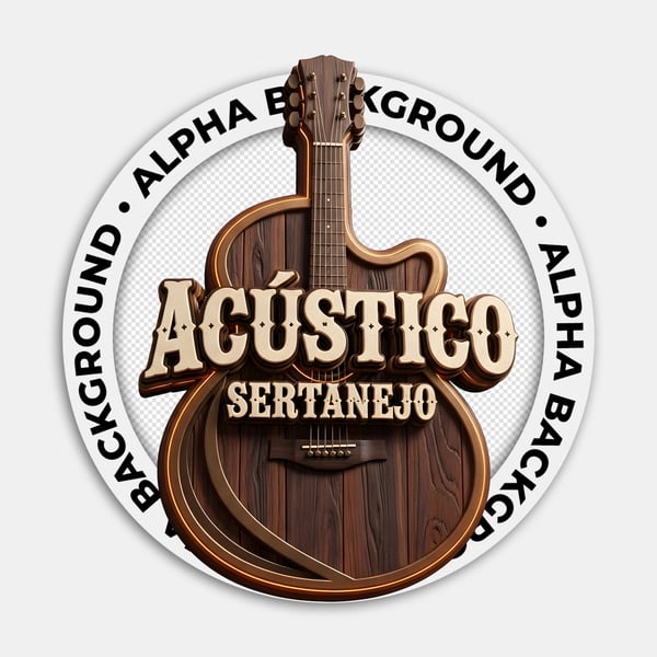 SELO 3D SERTANEJO VIOLÃO DE MADEIRA ACÚSTICO SERTANEJO 07