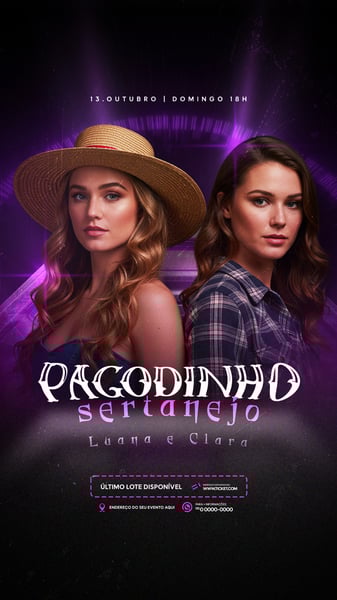 FLYER EVENTOS ARTISTAS SHOWS FESTA SOCIAL MEDIA PSD EDITÁVEL 9