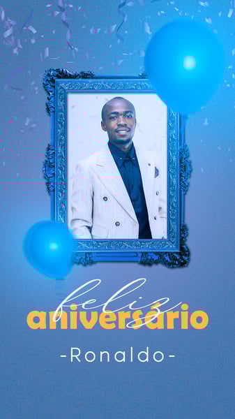 FLYER SOCIAL MEDIA DE FELIZ ANIVERSÁRIO STORY