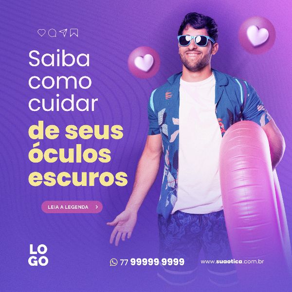 COMO CUIDAR DO SEU OCULOS | SOCIAL MEDIA - ÓTICA
