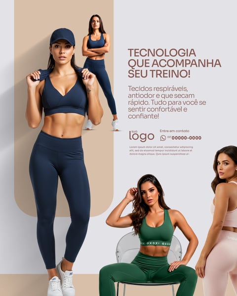 SOCIAL MEDIA LOJA DE MODA FITNESS FEMININA