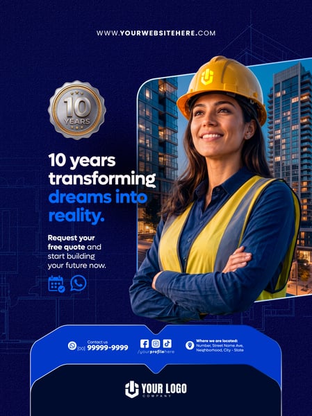 FEED CONSTRUTORA IMOBILIÁRIA SOCIAL MEDIA TEMPLATE PSD EDITÁVEL 3