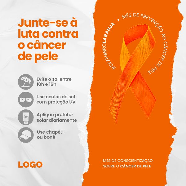 DEZEMBRO LARANJA 08 - MÊS DE CONSCIENTIZAÇÃO SOBRE O CÂNCER DE PELE