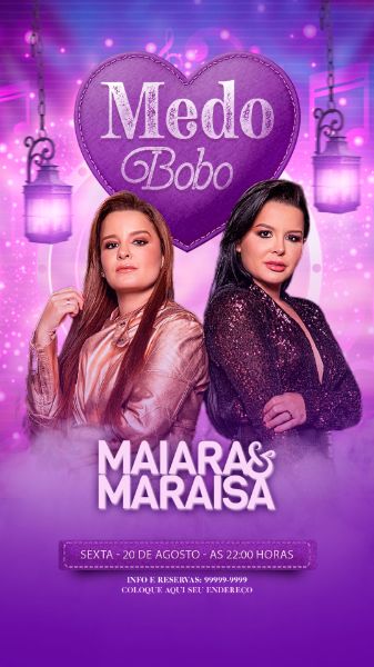 FLYER DE SHOWS E EVENTOS - MEDO BOBO FORMATO STORY