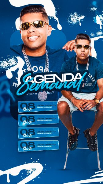 FLYER AGENDA SEMANAL STORY