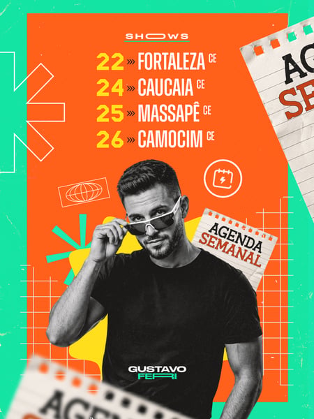FLYER AGENDA SEMANAL FEED PSD EDITÁVEL 11