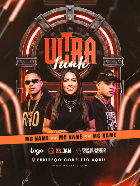 FLYER ULTRA FUNK TEMPLATE EM PSD