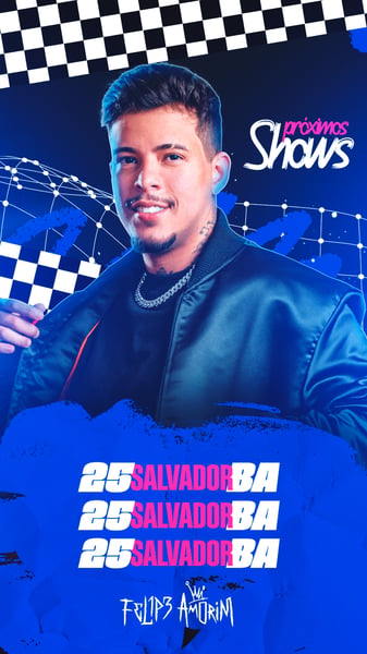 FLYER AGENDA DE SHOWS STORY PSD EDITÁVEL