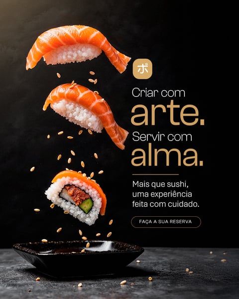 SUSHI BAR CRIAR COM ARTE SOCIAL MEDIA PSD EDITÁVEL