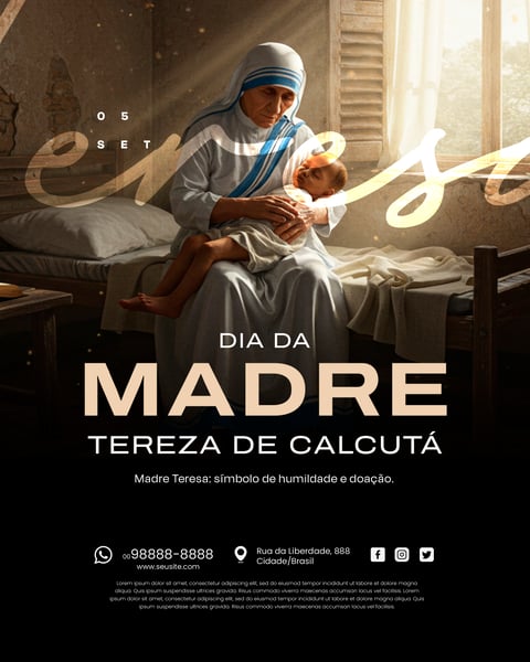 05 DE SETEMBRO DIA DE MADRE TERESA DE CALCUTÁ 6