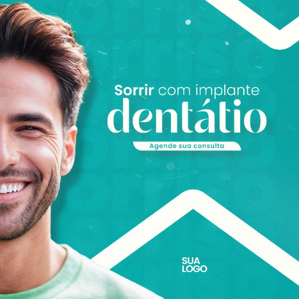 CAMPANHA CLÍNICA ODONTOLÓGICA CONSULTÓRIO DENTISTA MÍDIA SOCIAL PSD EDITÁVEL