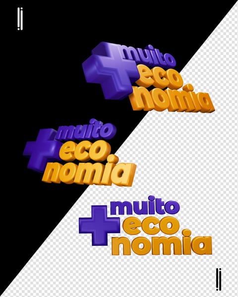 SELO | MUITO MAIS ECONOMIA | ELEMENTO 3D