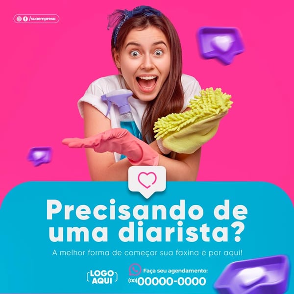 POST SERVIÇO DE LIMPEZA FAXINA PRECISANDO DE UMA DIARISTA FEED