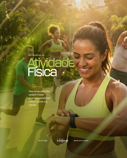 DIA MUNDIAL DA ATIVIDADE FÍSICA 06 DE ABRIL SOCIAL MEDIA PSD EDITÁVEL 2