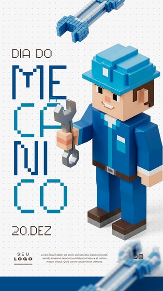 DIA DO MECÂNICO 20 DE DEZEMBRO STORY SOCIAL MEDIA PSD EDITÁVEL 1