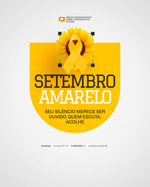CAMPANHA SETEMBRO AMARELO FLYER SOCIAL MEDIA 2