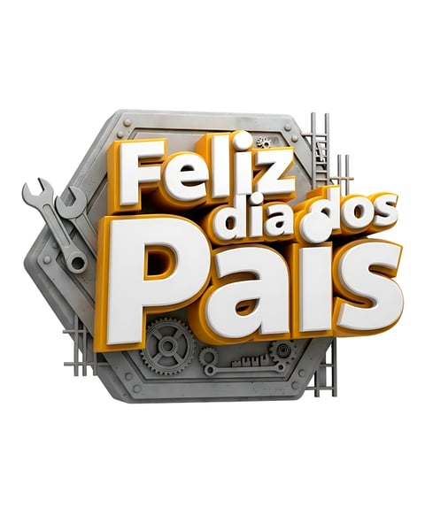 DIA DOS PAIS - Selo 3d