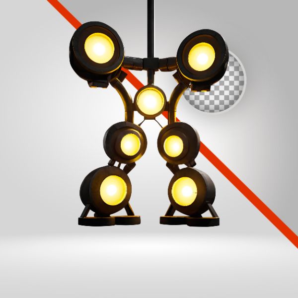 REFLETOR 3D-IA, LUZES PARA FLYER DE EVENTO, LUZ LED, SPOT 3D, LUZ AZUL BALADA, NEON, TEMA BAILE FUNK, ELEMENTO PNG