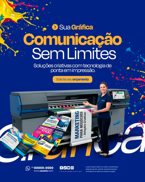 GRÁFICA E COMUNICAÇÃO VISUAL SOCIAL MEDIA PSD EDITÁVEL 10