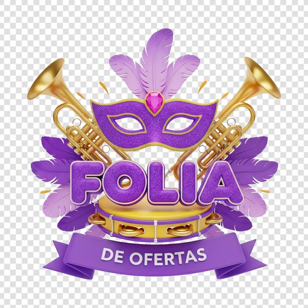SELO 3D CARNAVAL FOLIA DE OFERTAS 04