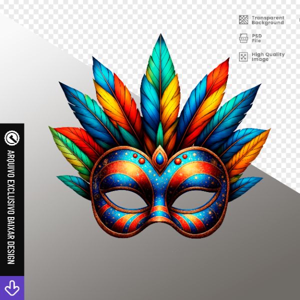 MÁSCAR DE CARNAVAL - ELEMENTO PARA COMPOSIÇÃO