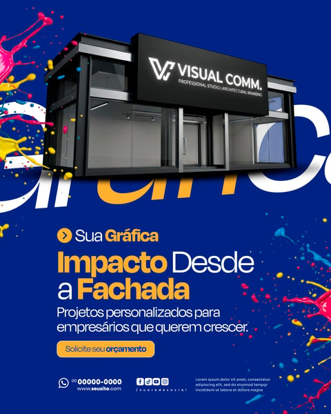 GRÁFICA E COMUNICAÇÃO VISUAL SOCIAL MEDIA PSD EDITÁVEL 7