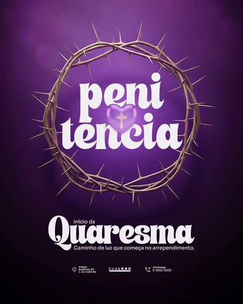 INÍCIO DA QUARESMA REFLEXÃO ESPIRITUAL PARÓQUIA SOCIAL MEDIA PSD 2