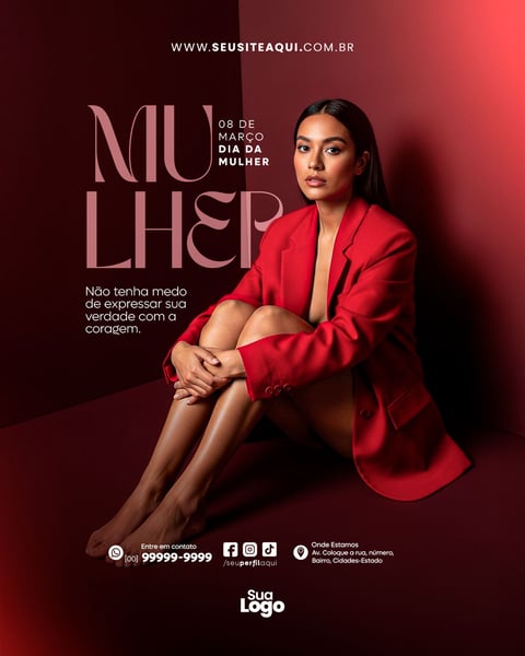 FEED DIA DA MULHER SOCIAL MEDIA PSD EDITÁVEL 10