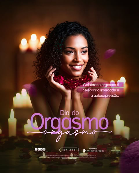 31 DE JULHO - DIA DO ORGASMO - FLYER SOCIAL MEDIA PSD EDITÁVEL