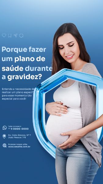 SEGURO PLANO DE SAÚDE GRAVIDEZ SOCIAL MEDIA STORY
