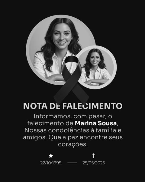 LUTO - NOTA DE FALECIMENTO 8