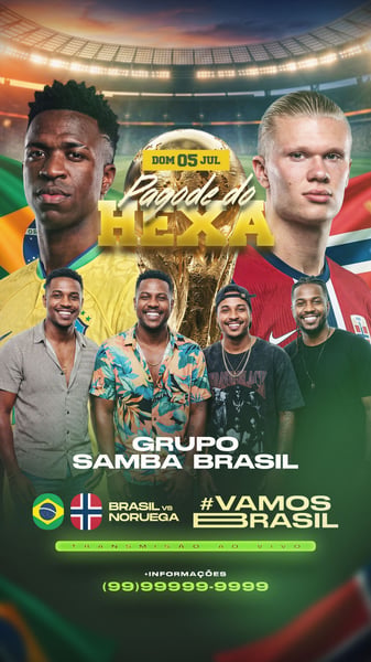 FLYER PAGODE DO HEXA STORIES PSD EDITÁVEL